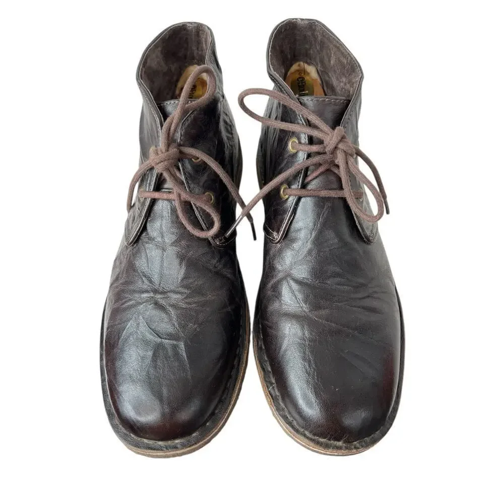 UGG Leighton Crepe Leather Lace Up Chukkas Boots Men's Size 10